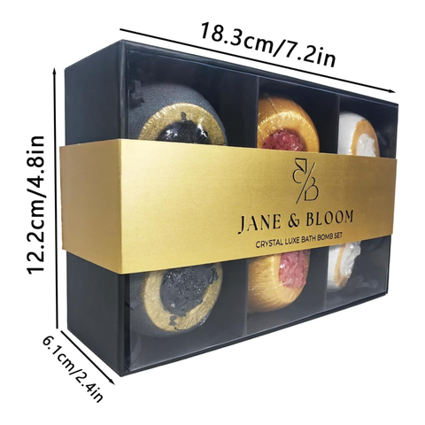 Crystal Luxe Bath Bomb Gift Set - Jane & Bloom