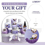 Home Spa Gift Set - Lavender Coconut Handmade Pearl Basket