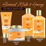 Almond Milk & Honey Beauty -  10Pc Spa Gift Basket