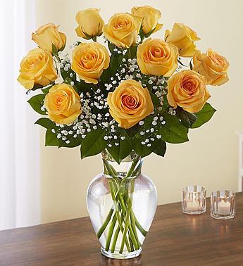 12 Yellow Roses